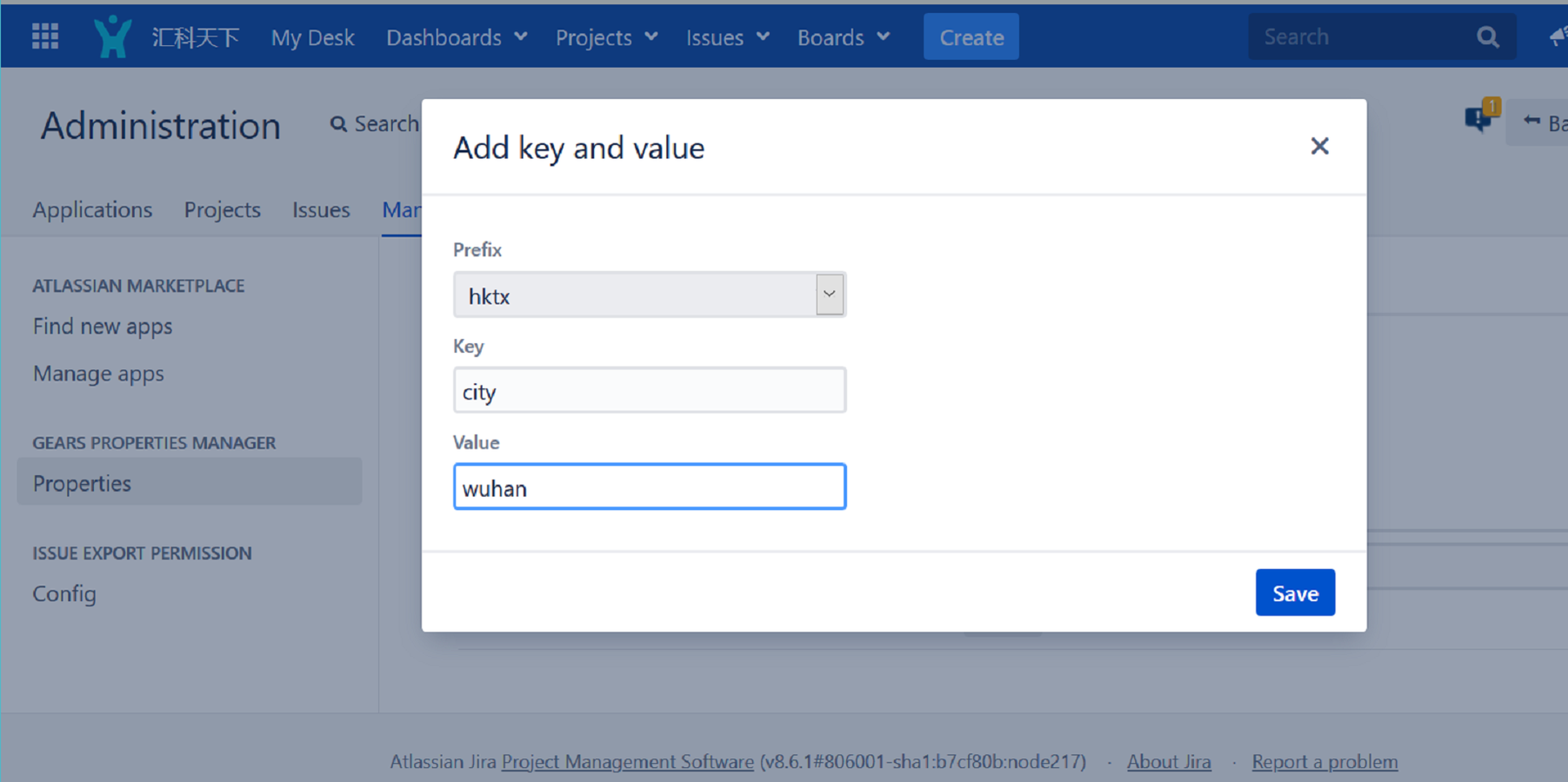 Add a new key-value pair to the parameter group