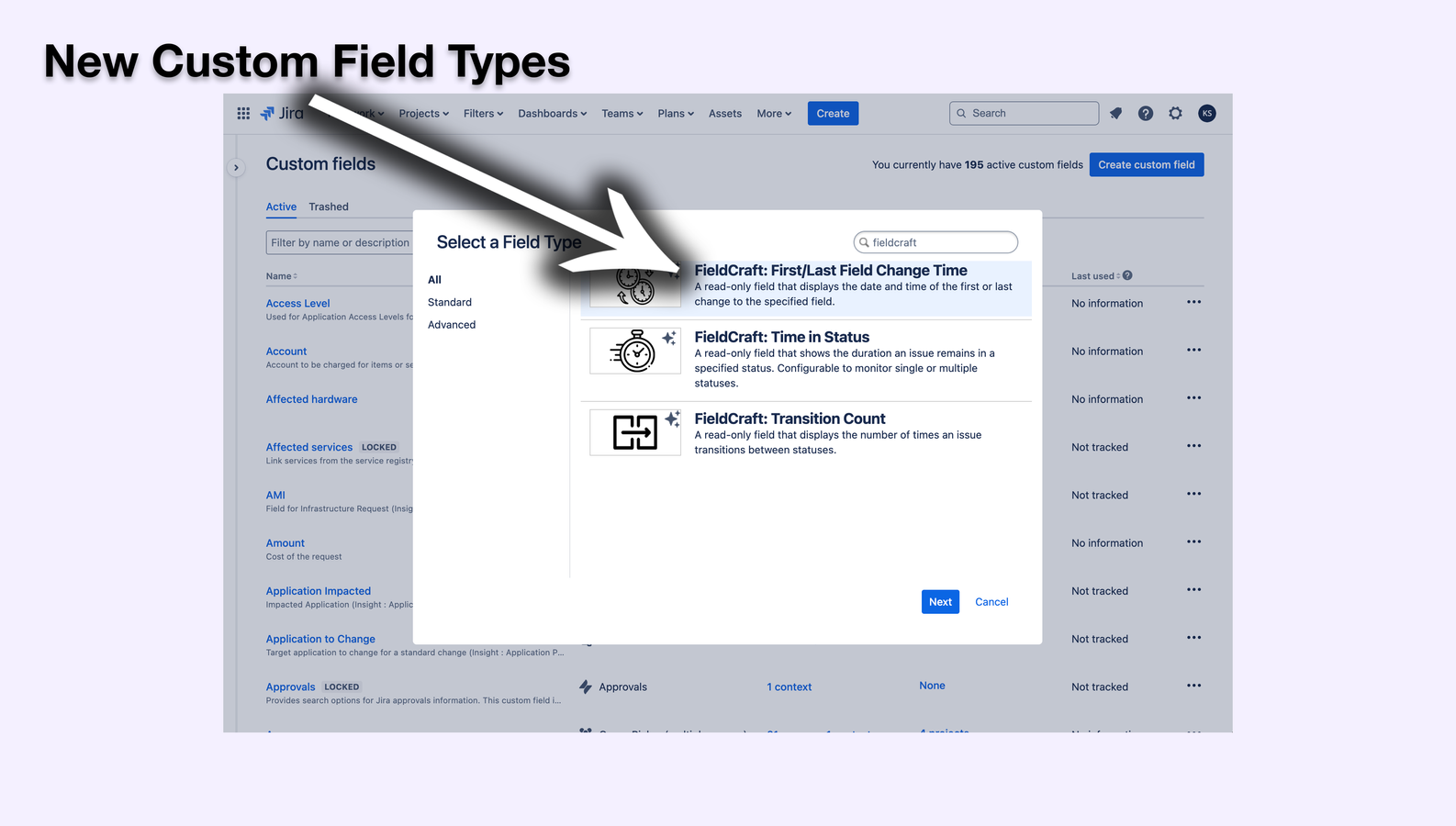 ​Seamlessly integrates with Jira Custom Fields