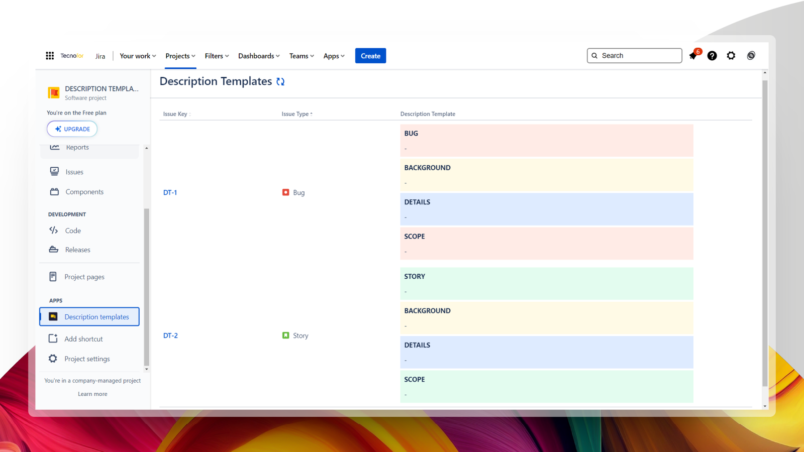 Teams can create and update their own templates