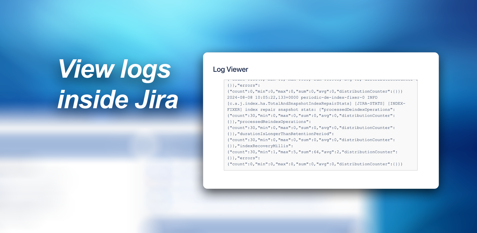 Log Viewer access from dialog box