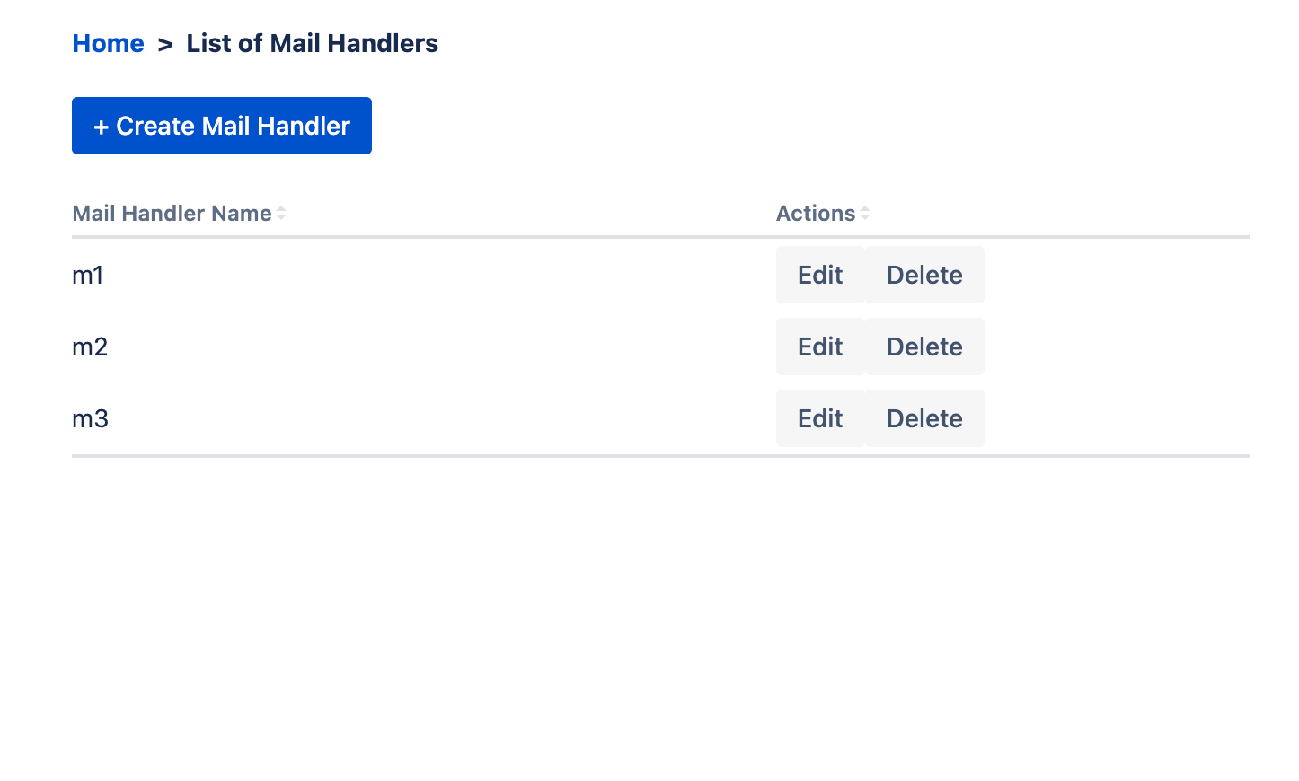 Multiple mail handlers to handle multiple mailbox