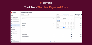 Other than pages, blog posts, attachments, and searches, Viewtracker can also track other Confluence elements via their URLs.