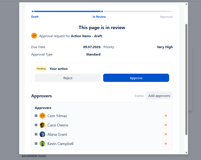 Review screen
