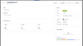 Test Collections helps creation of Test Cycles (executions)
