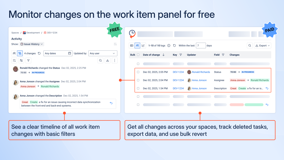 Monitor changes on the issue panel for free. View filtered history for a single Jira work item