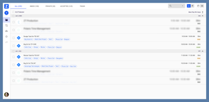 Timeline view for worklog events