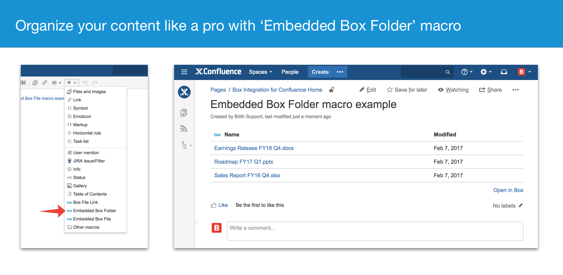 Embedded Folders