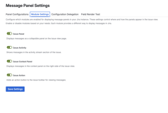 You can strictly control where existing and new messages will be displayed.
