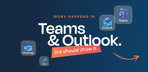 Collaboration meets context. Work in Teams and Outlook, and keep Jira integrated. Turn conversations into Jira tickets, keep communication attached, and maintain structure without changing how people work.