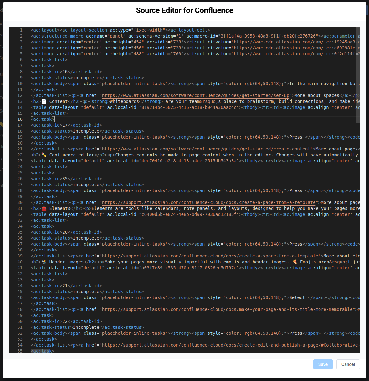 Directly edit the raw storage format of pages