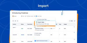 Import data 
