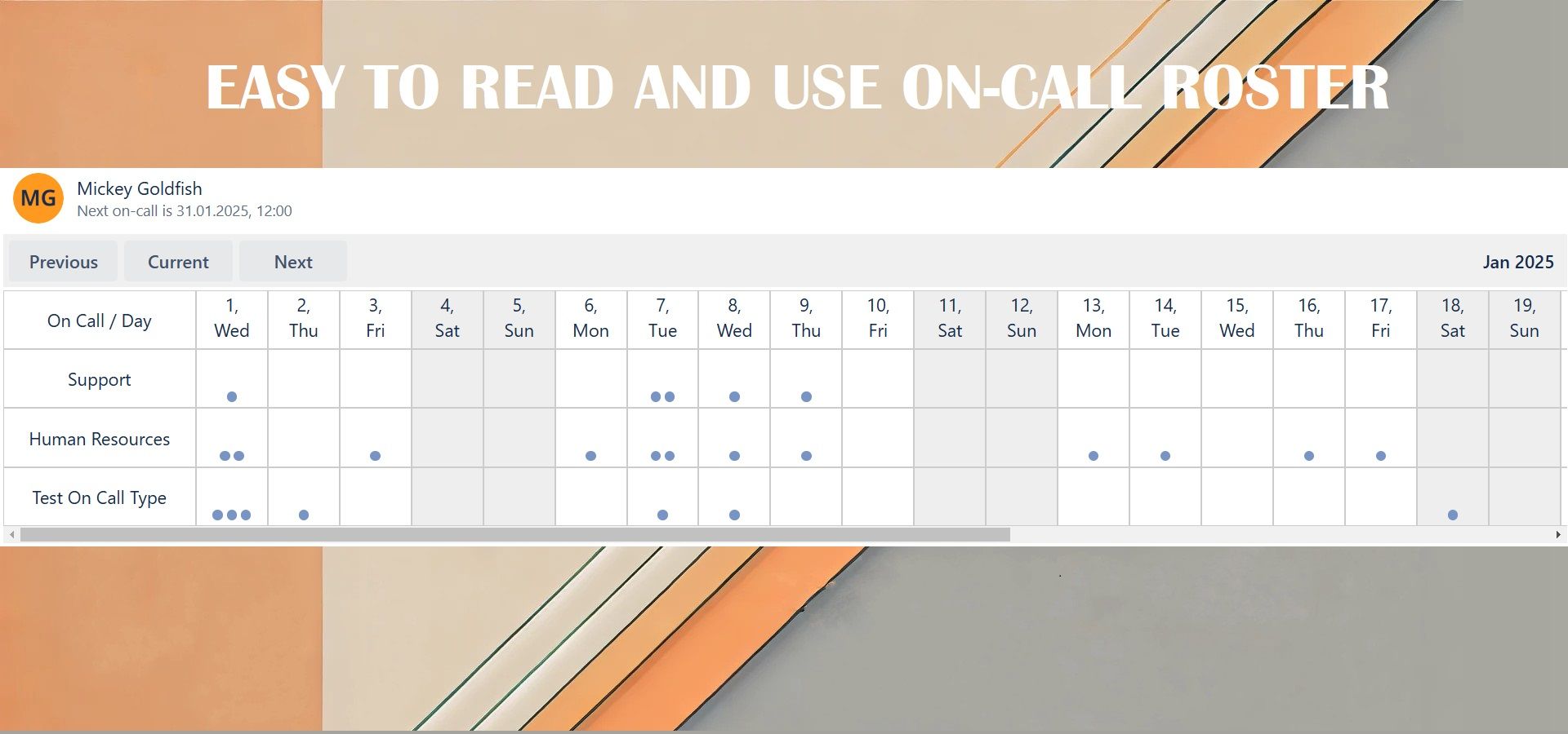 Easy to use on-call scheduler for your team