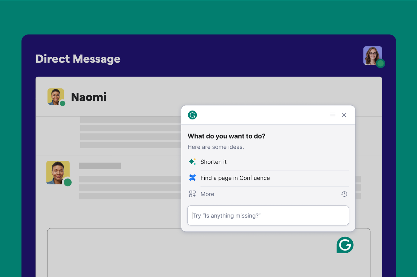 Access Confluence from anywhere you write.