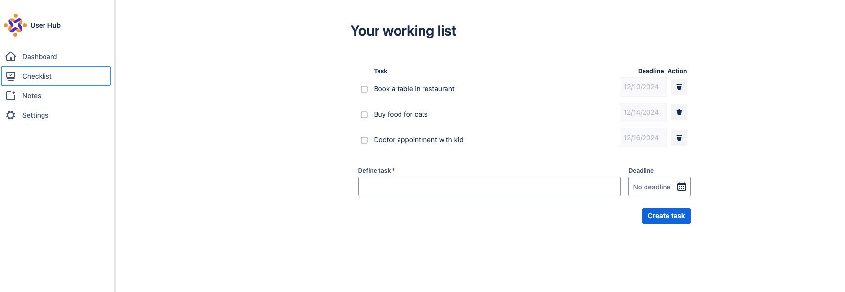 Private Checklist & Notes Dashboard for Work ✅📝