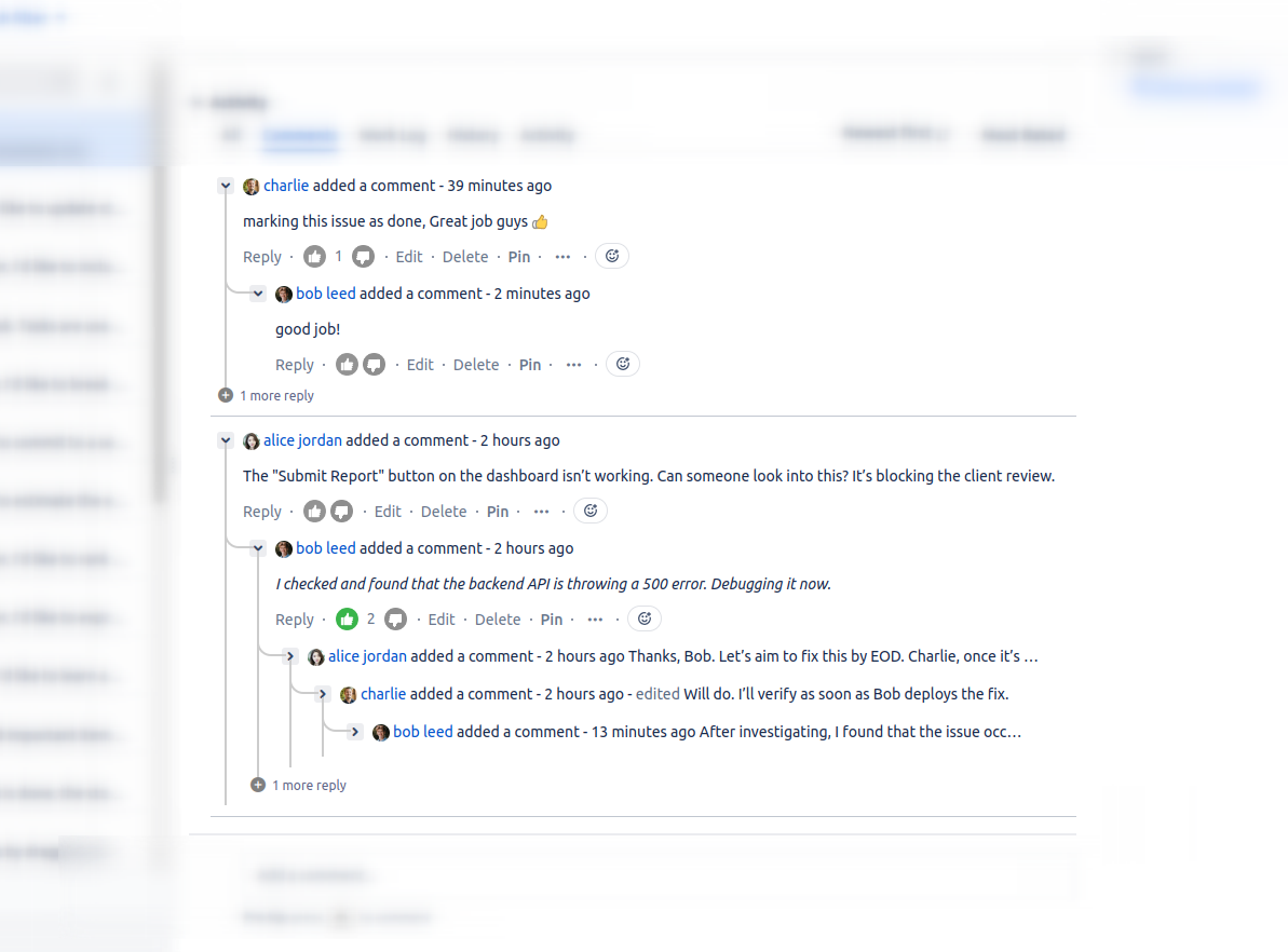 🧵 Threaded Conversations