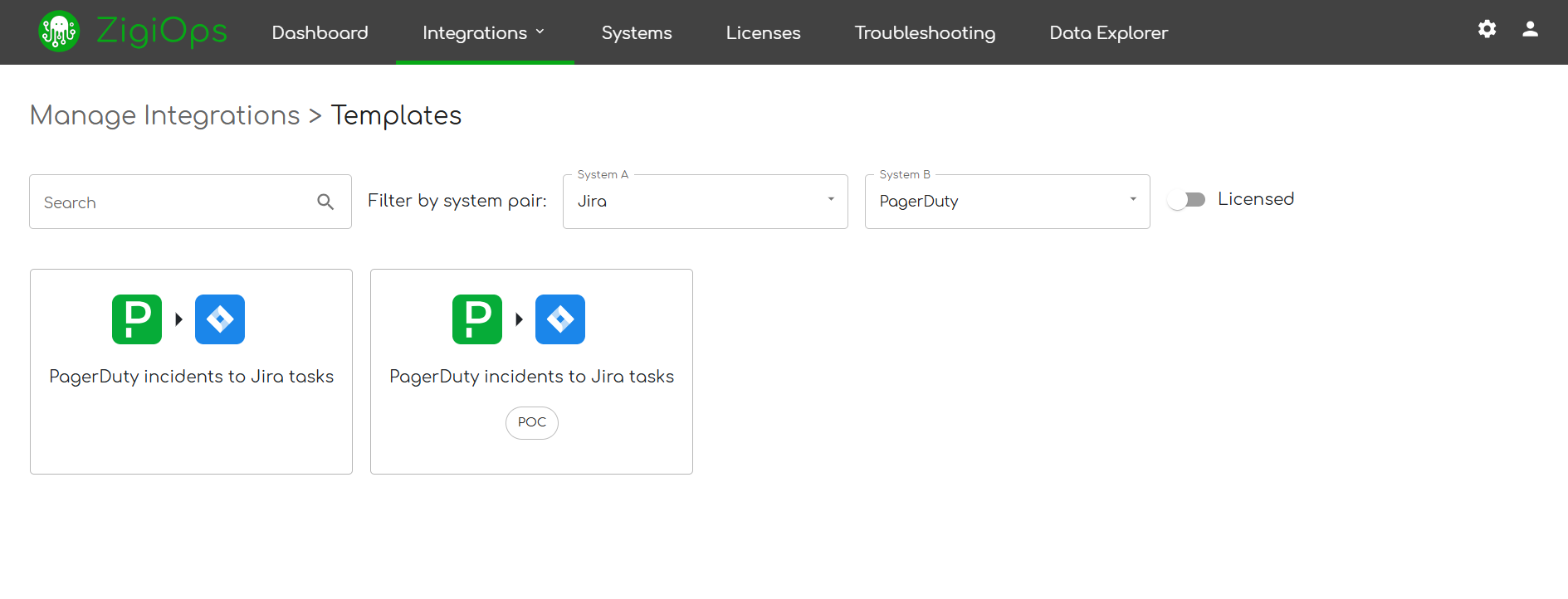 ZigiOps - Integrations Template Library