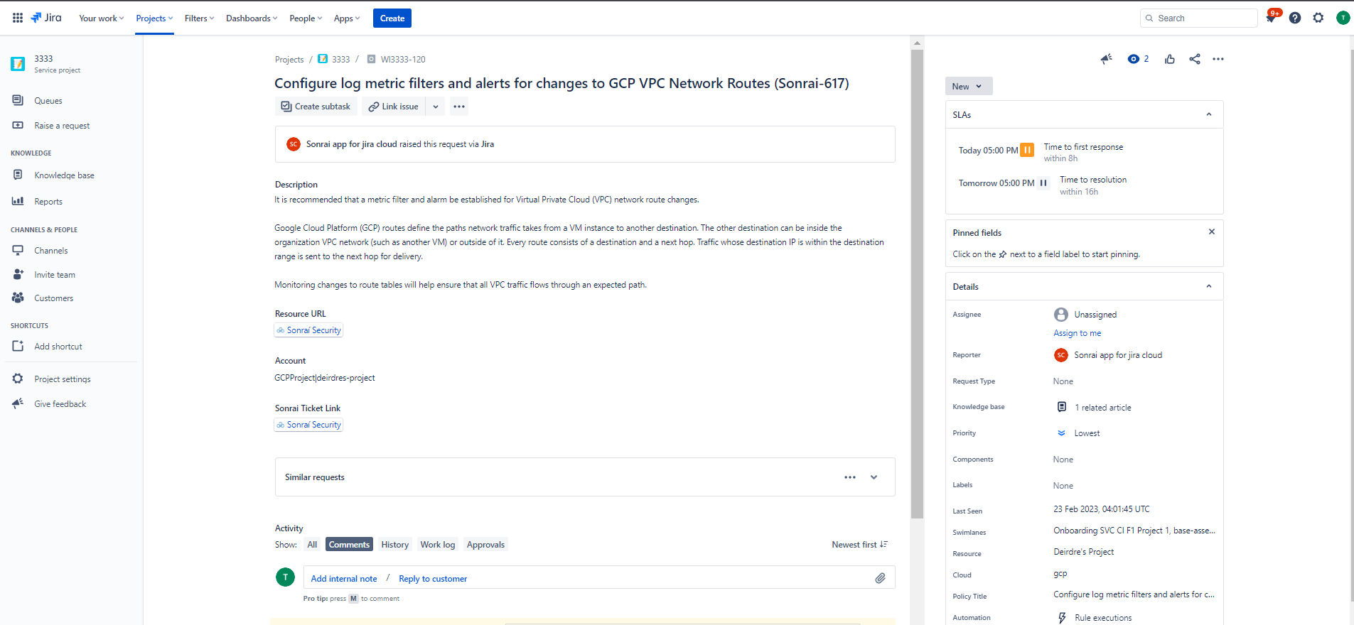 Jira Issue Creation