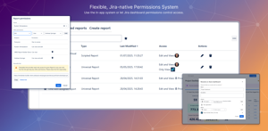 Flexible, Jira-native Permissions System. Use the in-app system or let Jira dashboard permissions control access.