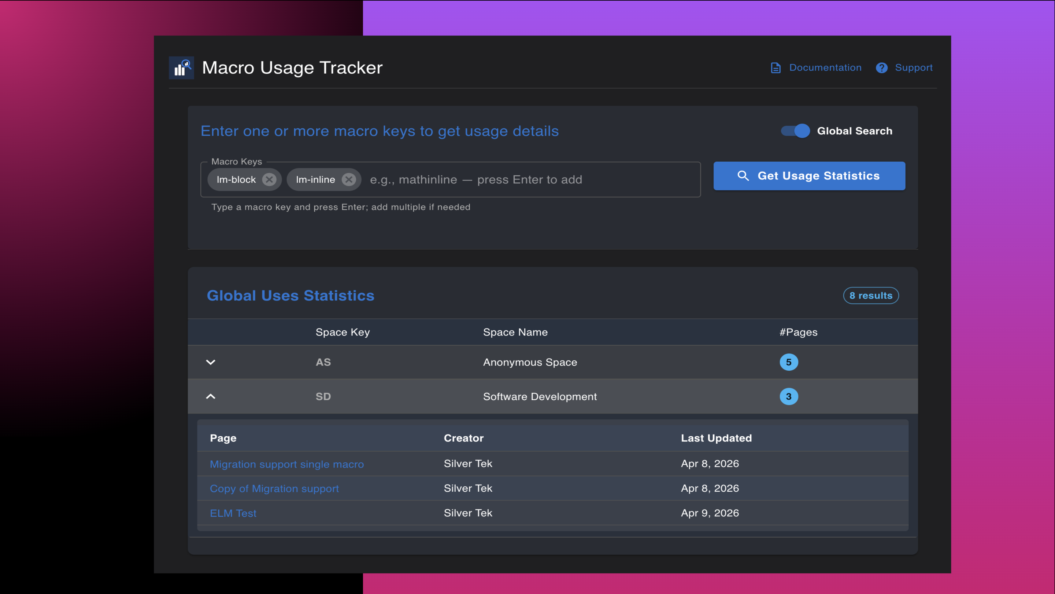 Macro Usage Tracker for Confluence | Atlassian Marketplace