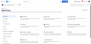 Built-in reports for risks, heat maps, treatment plans, controls, incidents, Statement of Applicability, framework coverage and more.