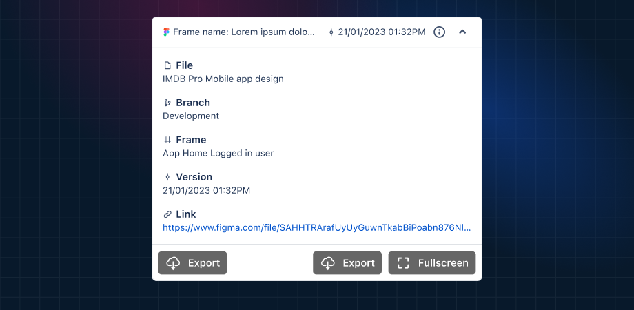 Inspect and download designs from within Jira