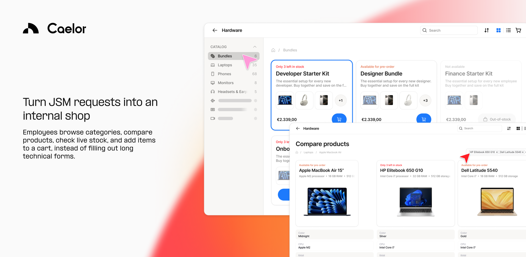 Turn JSM requests into an internal shop