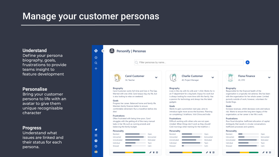 Personify - Manage your customer personas in Jira