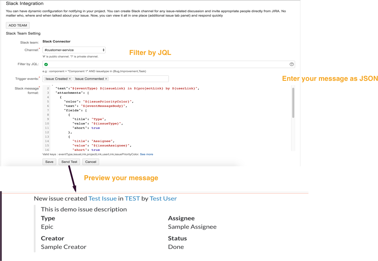 Multiple Slack Teams and Message builder