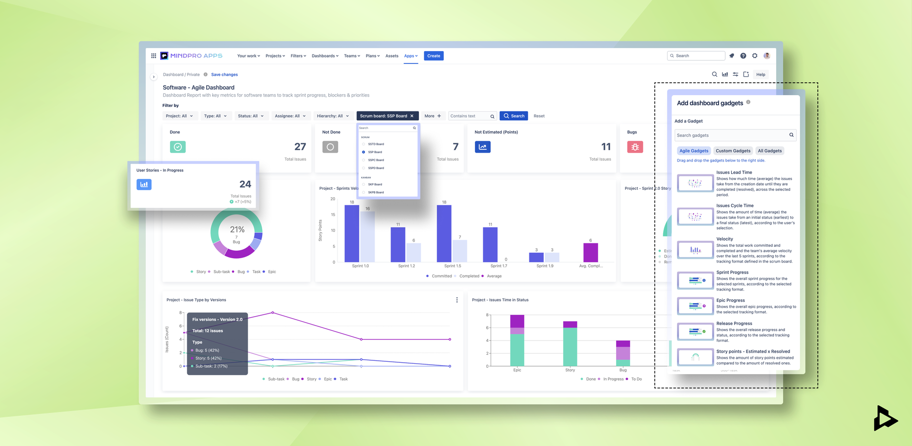 Build interactive dashboard reports in seconds