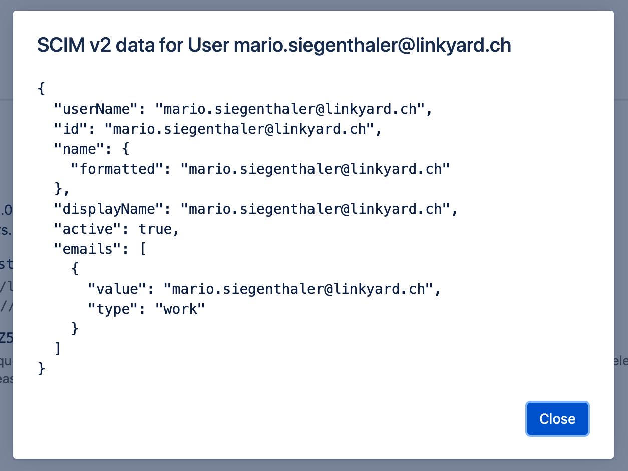 Schema with real data