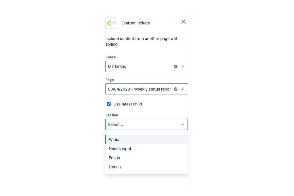 Easy includes, multi-excerpts and inline comments from the original content.